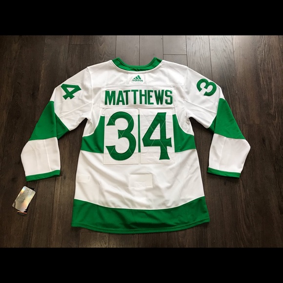Adidas St Pats Toronto Maple Leafs Hockey Jersey - Picture 3 of 8